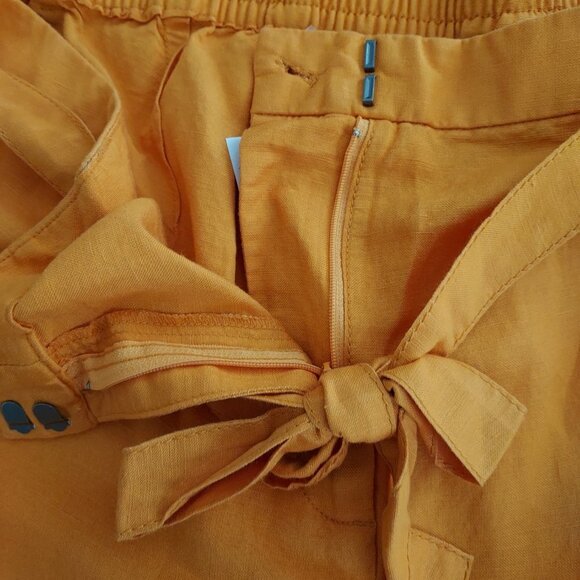 Lane Bryant Linen Blend Orange Shorts Size 26/28 NWT - Picture 6 of 8